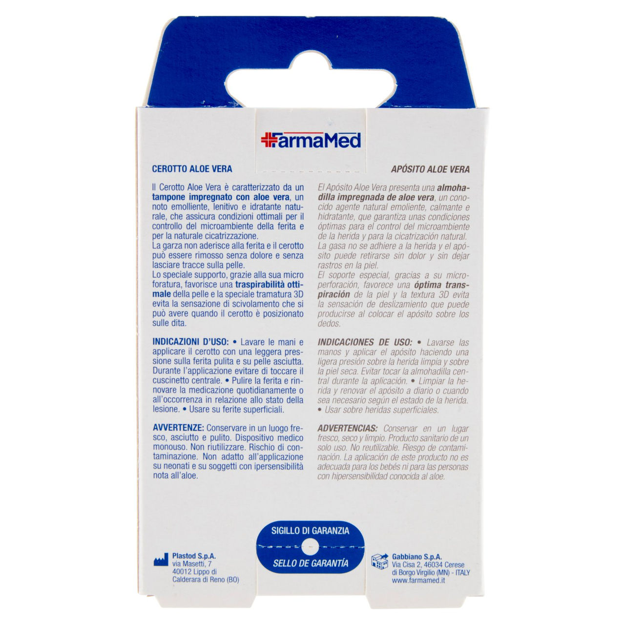 FarmaMed Cerotto Aloe Vera 30 pz