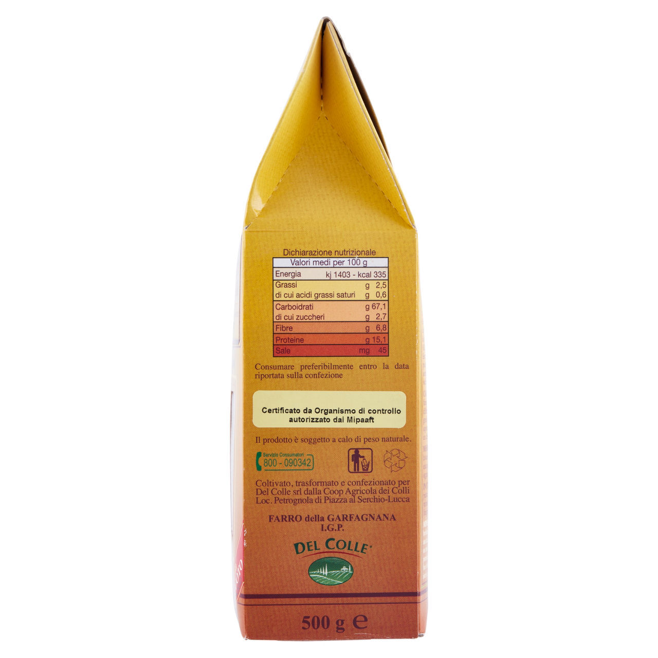 Farro della Garfagnana IGP Del Colle Origine Italia provincia di Lucca conf. da 500 g
