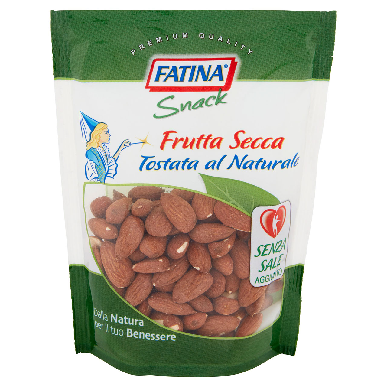 Fatina Snack Frutta Secca Tostata al Naturale Mandorle 150 g