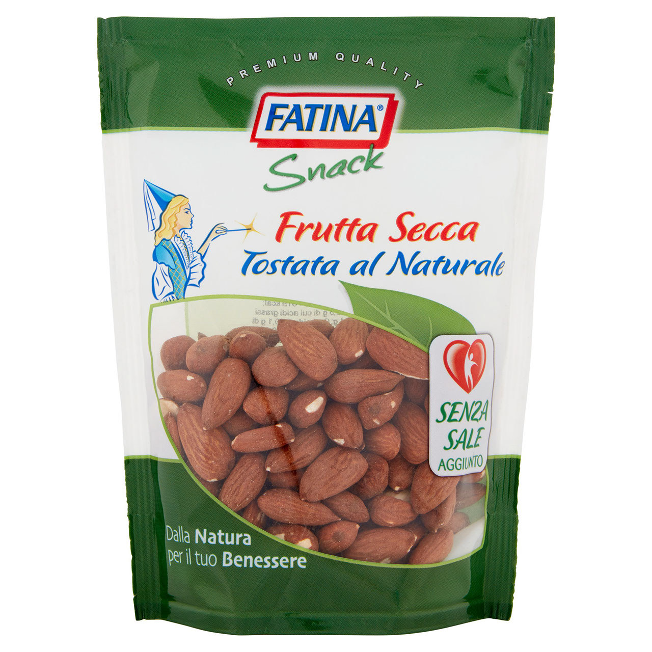 Fatina Snack Frutta Secca Tostata al Naturale Mandorle 150 g