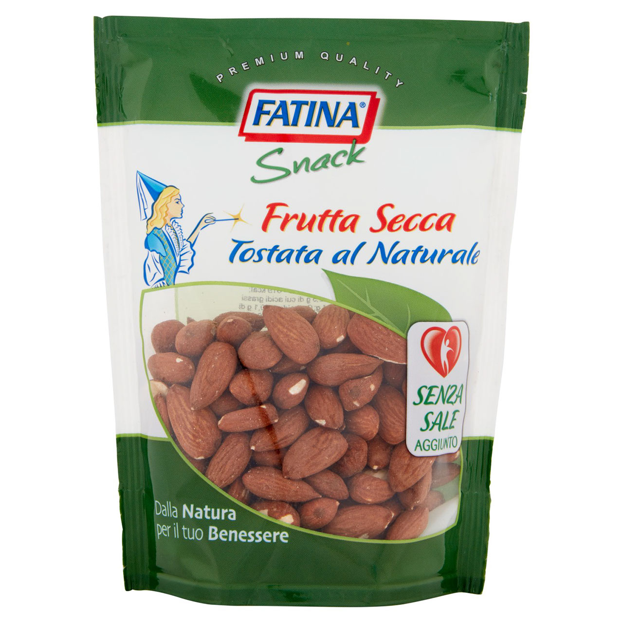 Fatina Snack Frutta Secca Tostata al Naturale Mandorle 150 g