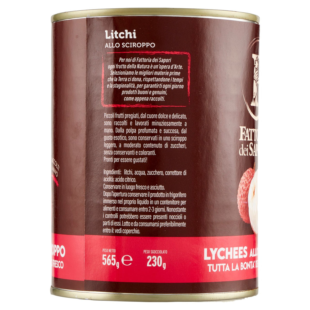 Fattoria dei Sapori Lychees allo Sciroppo 565 g