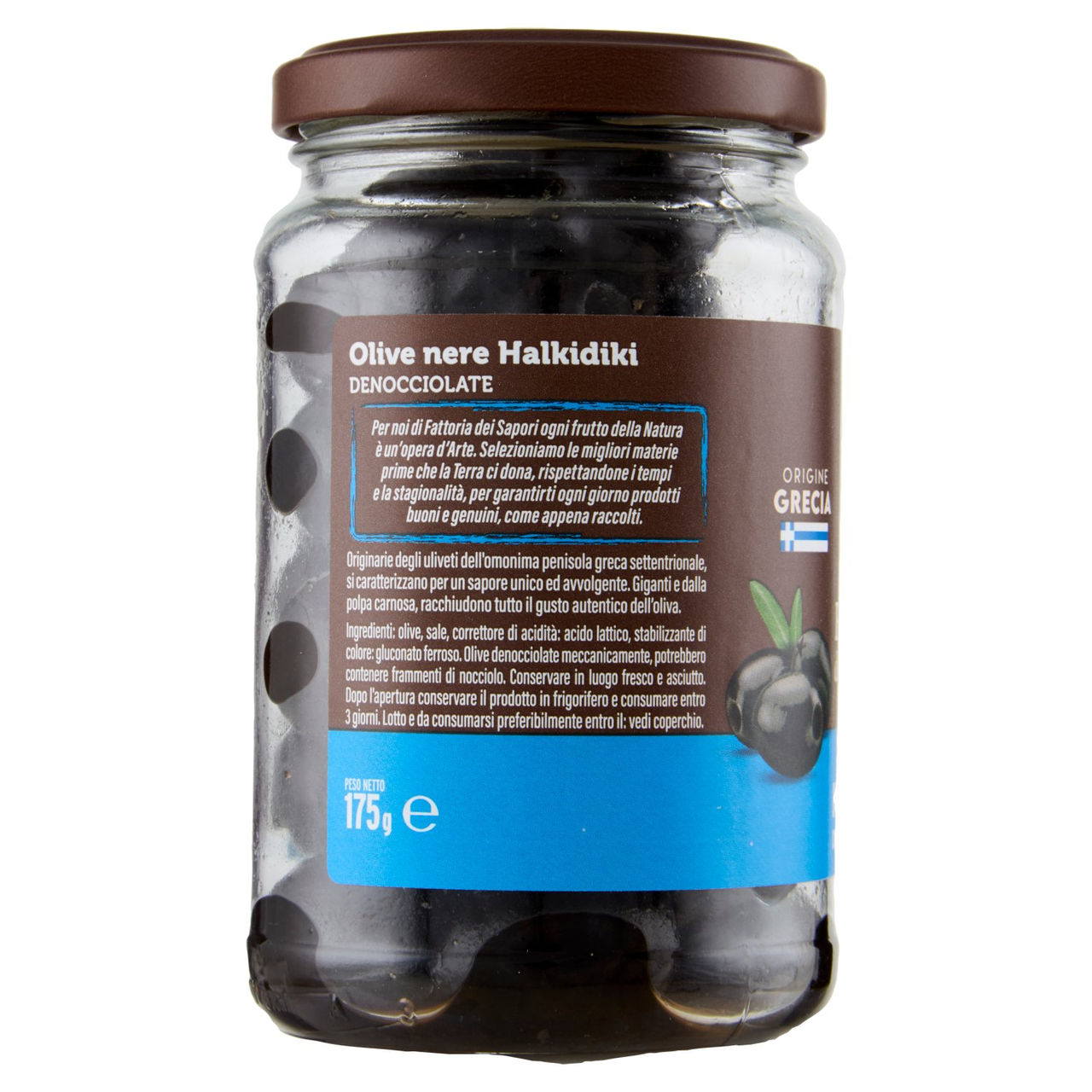 Fattoria dei Sapori Olive Halkidiki Denocciolate 175 g