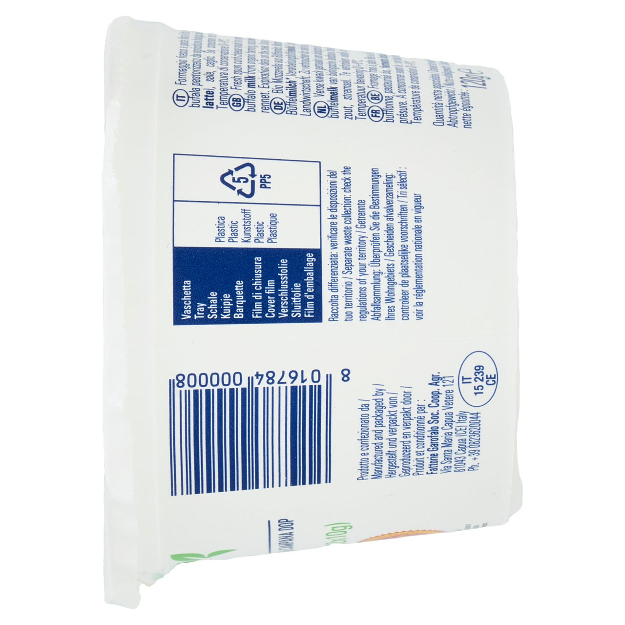 fattorie garofalo Bufala Bio Mozzarella di Bufala Campana DOP Biologica Ciliegine 12 x 10 g