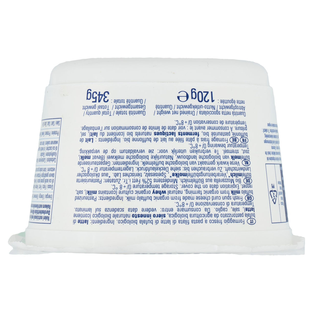 fattorie garofalo Bufala Bio Mozzarella di Bufala Campana DOP Biologica Ciliegine 12 x 10 g