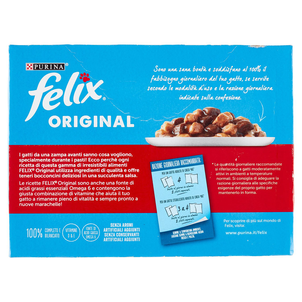 FELIX Original Selezioni Deliziose in Salsa (Coniglio, Pollo, Anatra, Tacchino) 10 x 85 g