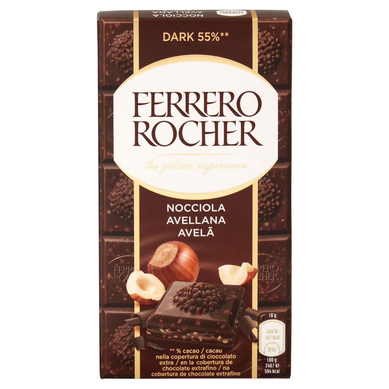 Ferrero Rocher Dark 55%** Nocciola 90 g