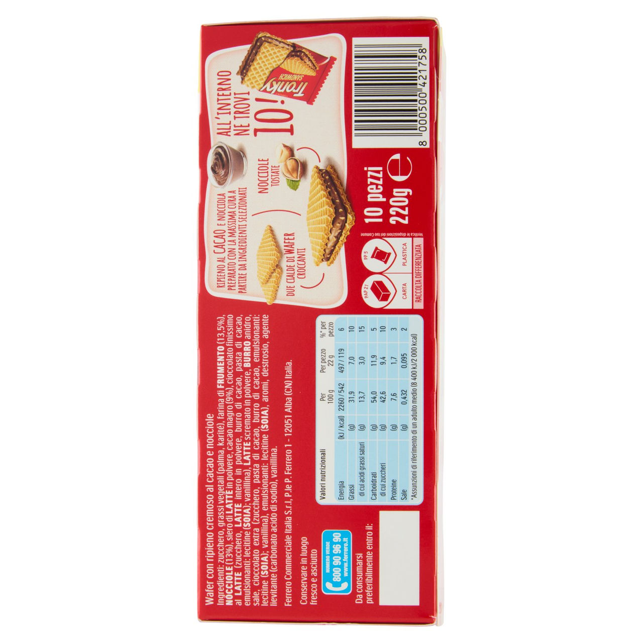 Ferrero Tronky Sandwich 10 x 22 g