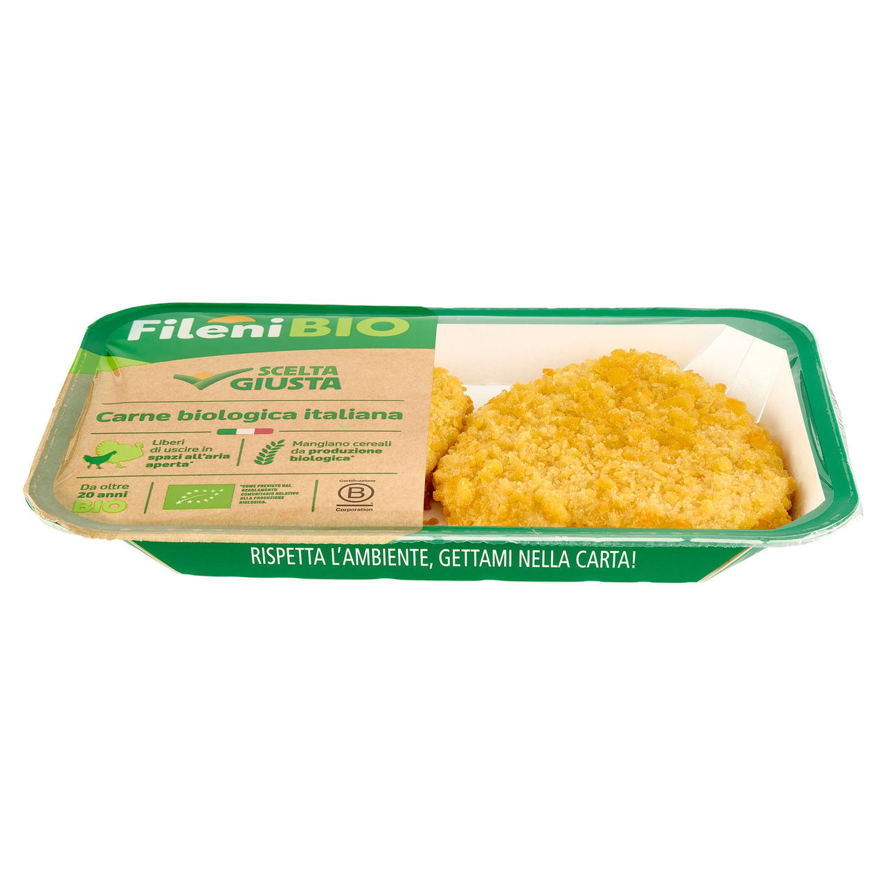 Fileni Bio Cotolette di Petto di Pollo Bio 0,220 kg