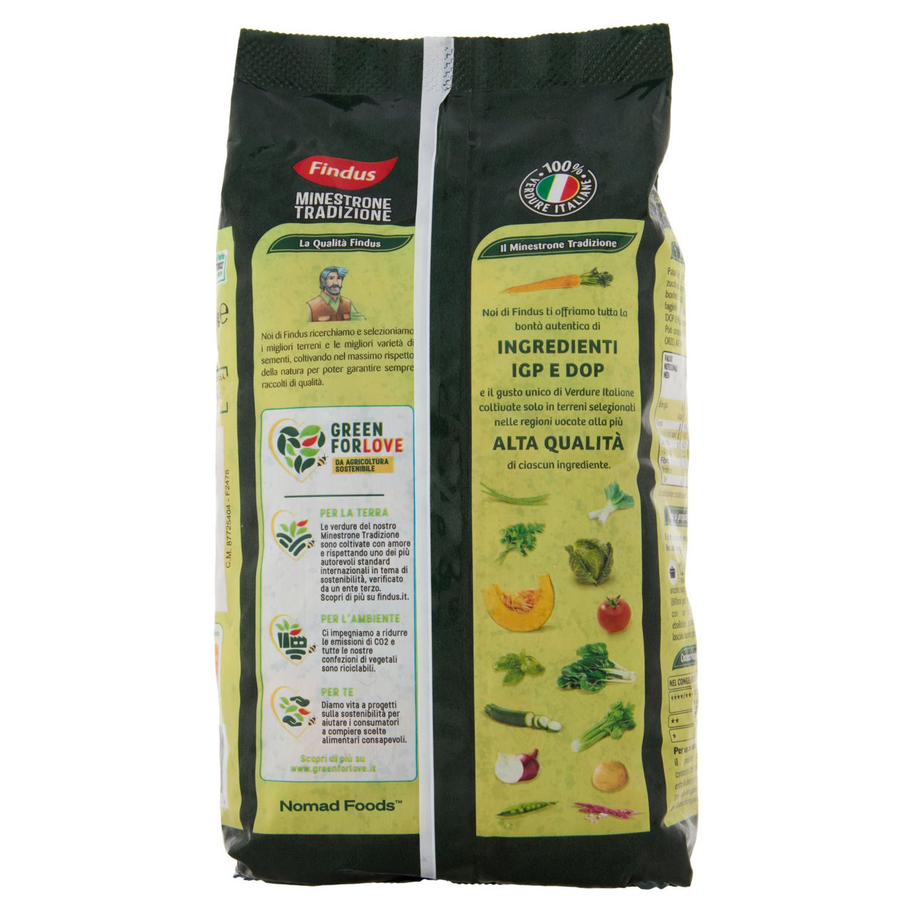 Findus Minestrone Tradizione - con Patate del Fucino IGP e Basilico Genovese DOP 1000 g