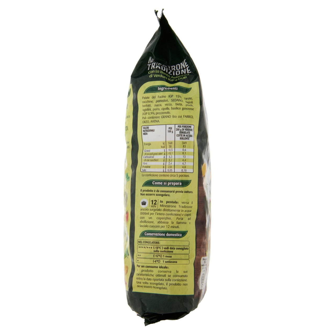 Findus Minestrone Tradizione - con Patate del Fucino IGP e Basilico Genovese DOP 1000 g