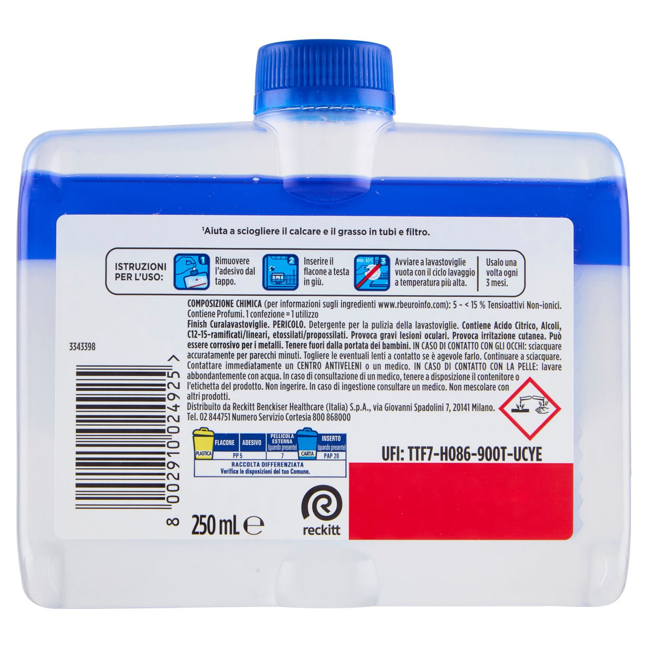 Finish Curalavastoviglie Regular 250 ml