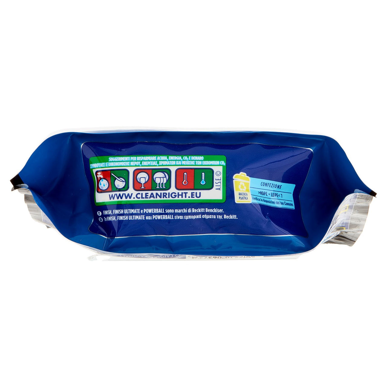Finish Ultimate Limone pastiglie lavastoviglie 25 lavaggi 322,5 g