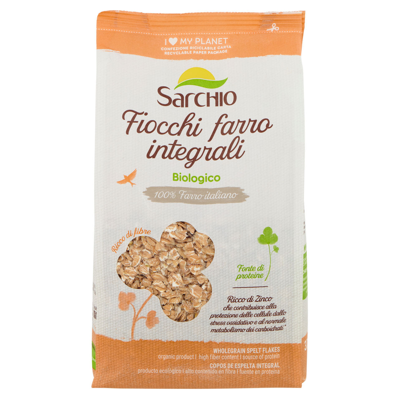 Fiocchi Farro Integrali Sarchio Bio 375