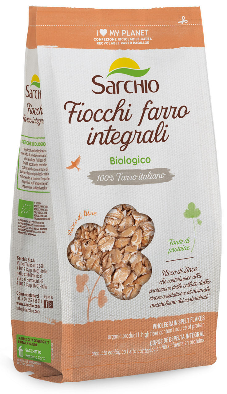 Fiocchi Farro Integrali Sarchio Bio 375