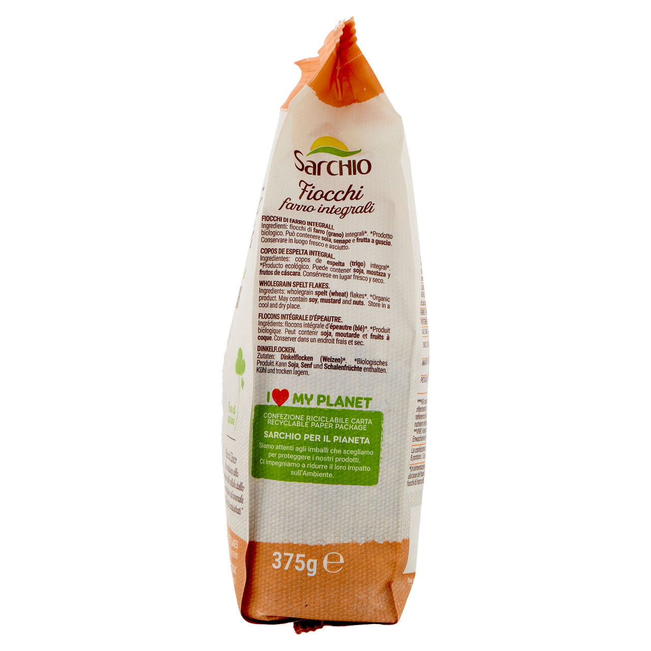 Fiocchi Farro Integrali Sarchio Bio 375