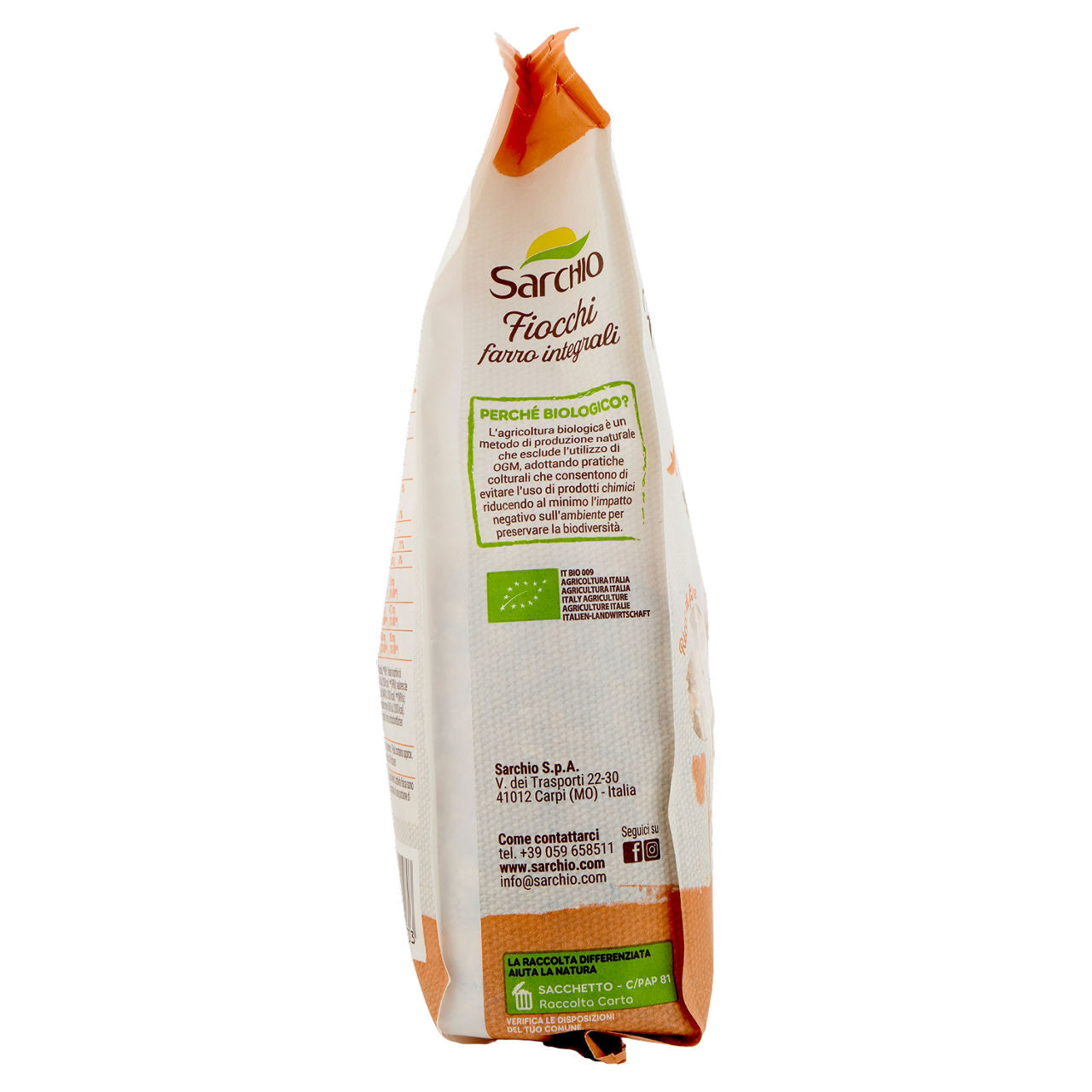 Fiocchi Farro Integrali Sarchio Bio 375