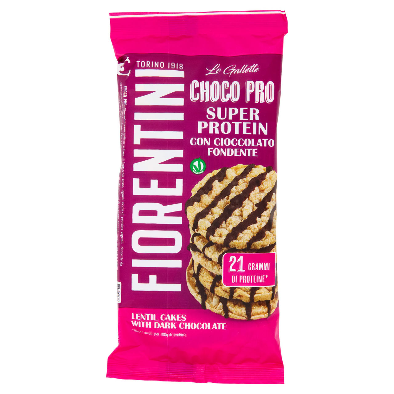 Fiorentini le Gallette Choco Pro Super Protein con Cioccolato Fondente 45 g