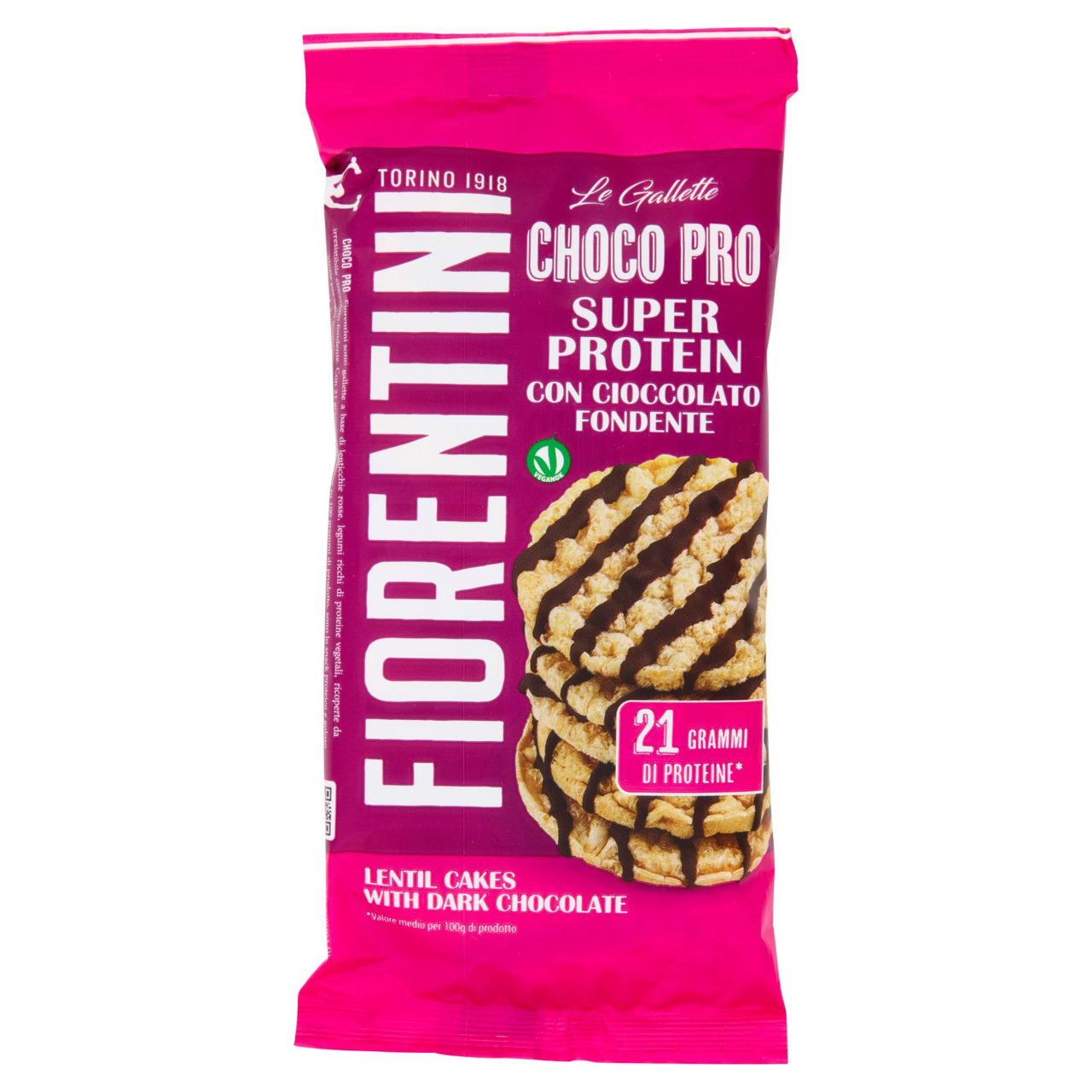Fiorentini le Gallette Choco Pro Super Protein con Cioccolato Fondente 45 g