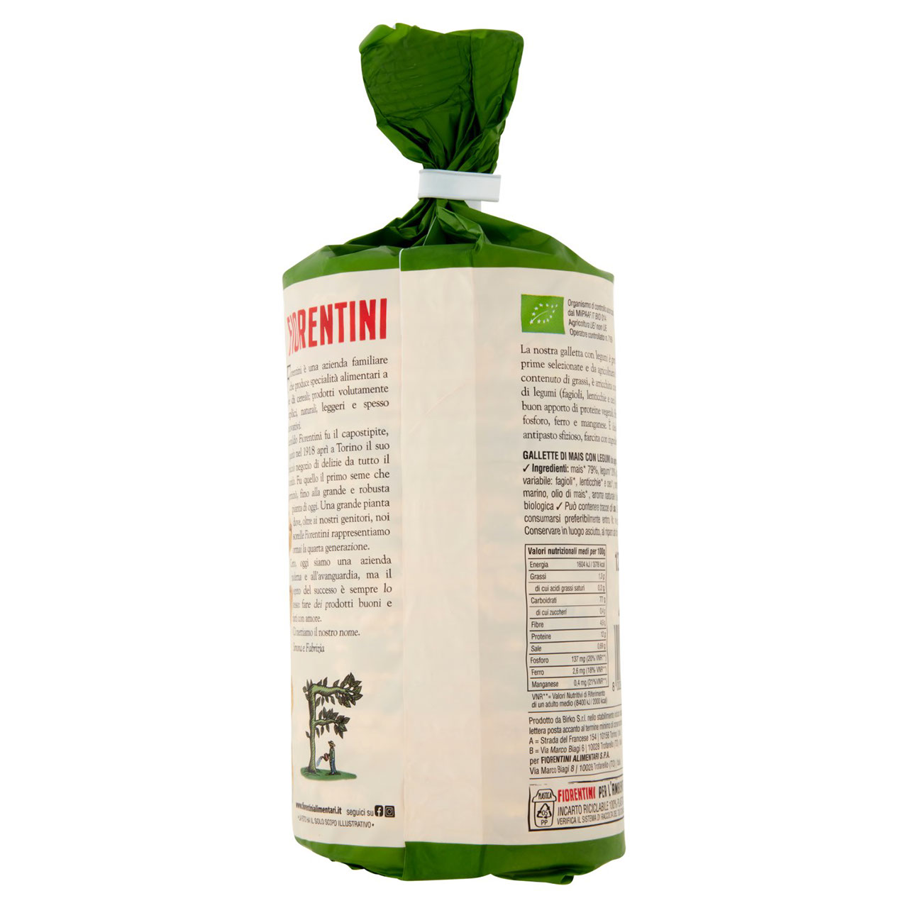 Fiorentini le Originali Gallette Bio con Legumi 120 g