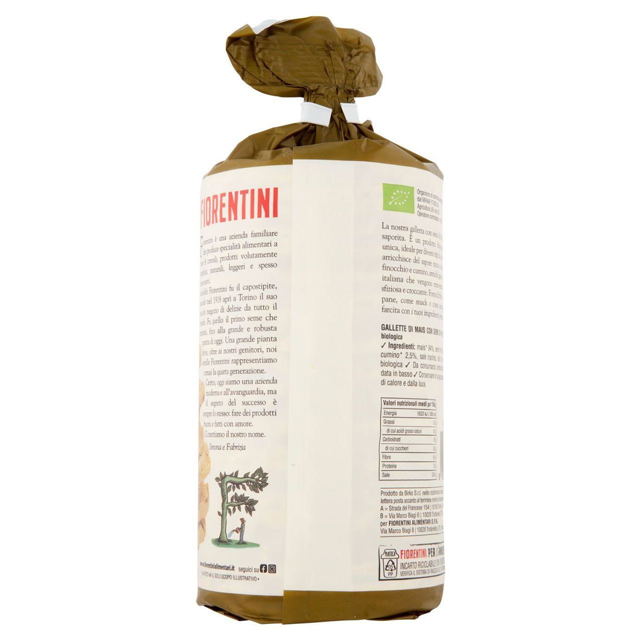 Fiorentini le Originali Gallette Bio Semi di Finocchio 120 g