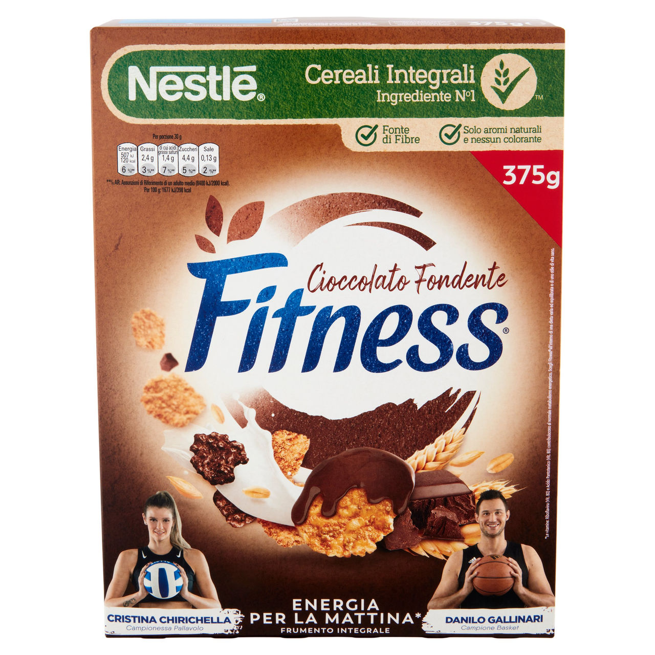 Fitness Cioccolato Fondente Cereali 375 g