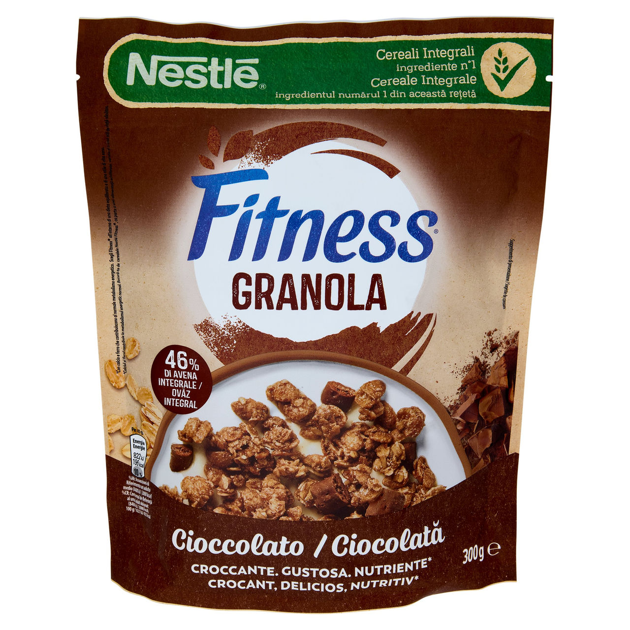 FITNESS Granola Cioccolato con Avena e Cereali Integrali 300g