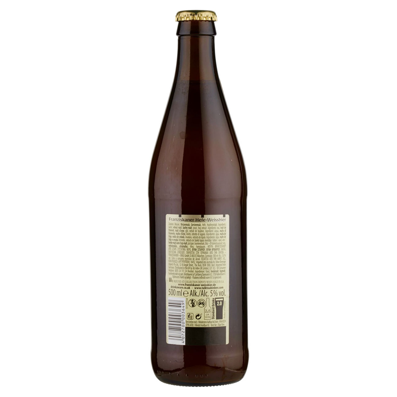 FRANZISKANER Birra weisse bavarese bottiglia 50cl