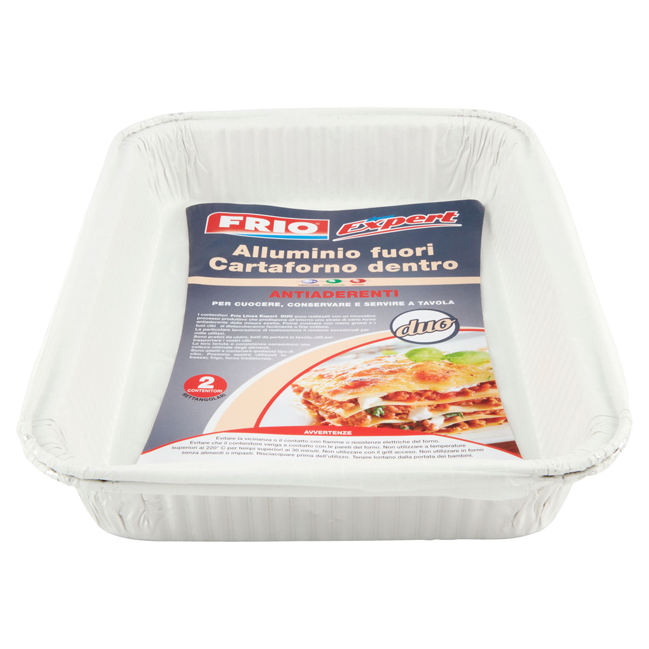 Frio Linea Expert duo Contenitori Rettangolari Antiaderenti 2 pz