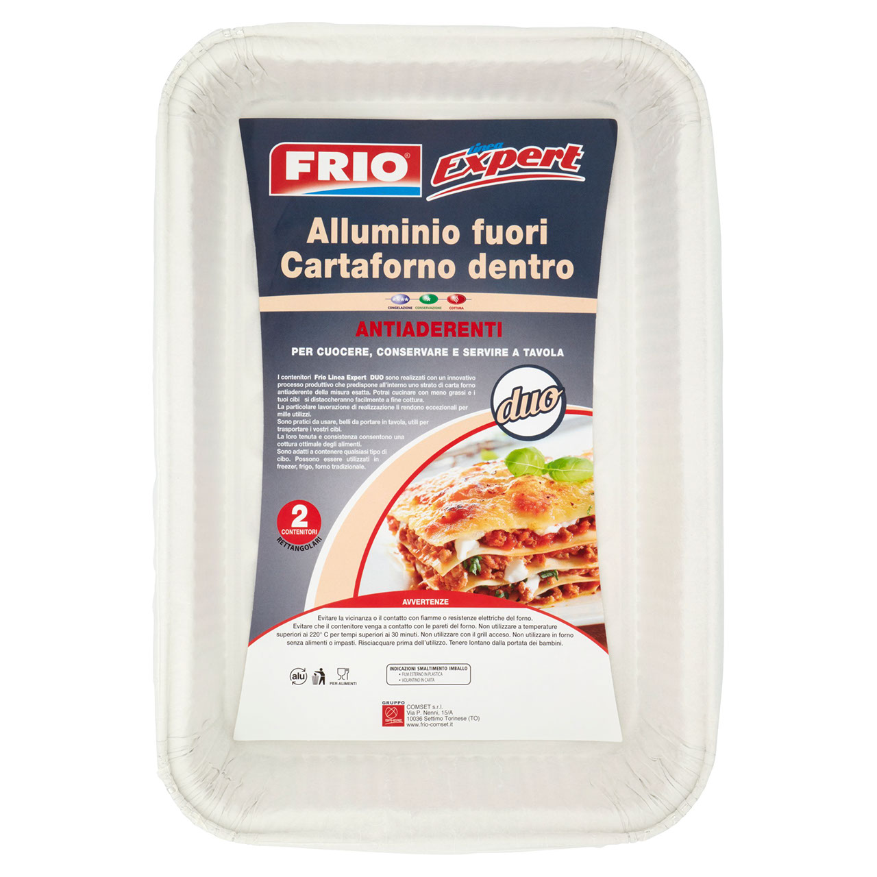 Frio Linea Expert duo Contenitori Rettangolari Antiaderenti 2 pz
