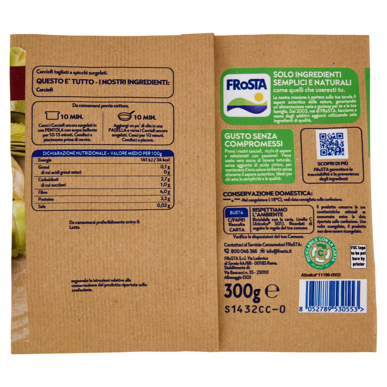 FRoSTA Cuori di Carciofo 300 g