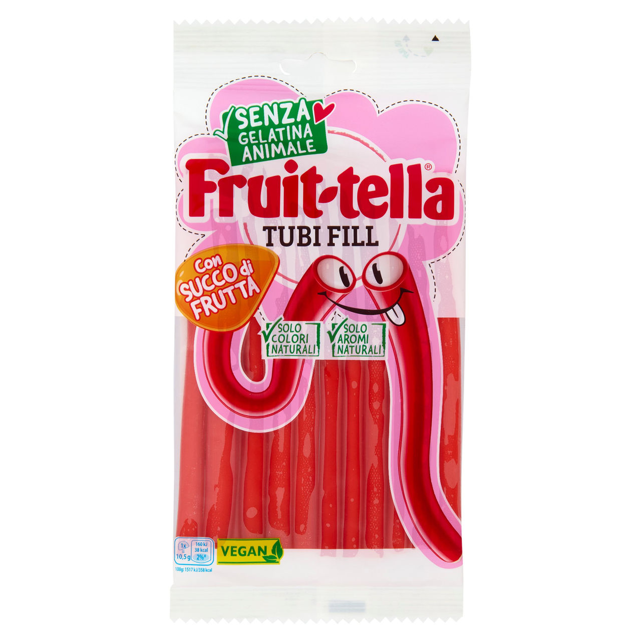 Fruit-tella Tubi Fill 125 g