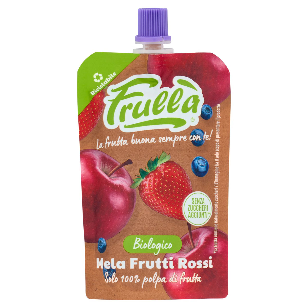 Frullà Biologico Mela Frutti Rossi Senza Zuccheri Aggiunti* 100 g