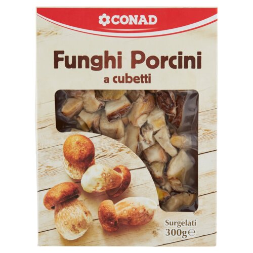Funghi Porcini a cubetti Surgelati 300 g Conad