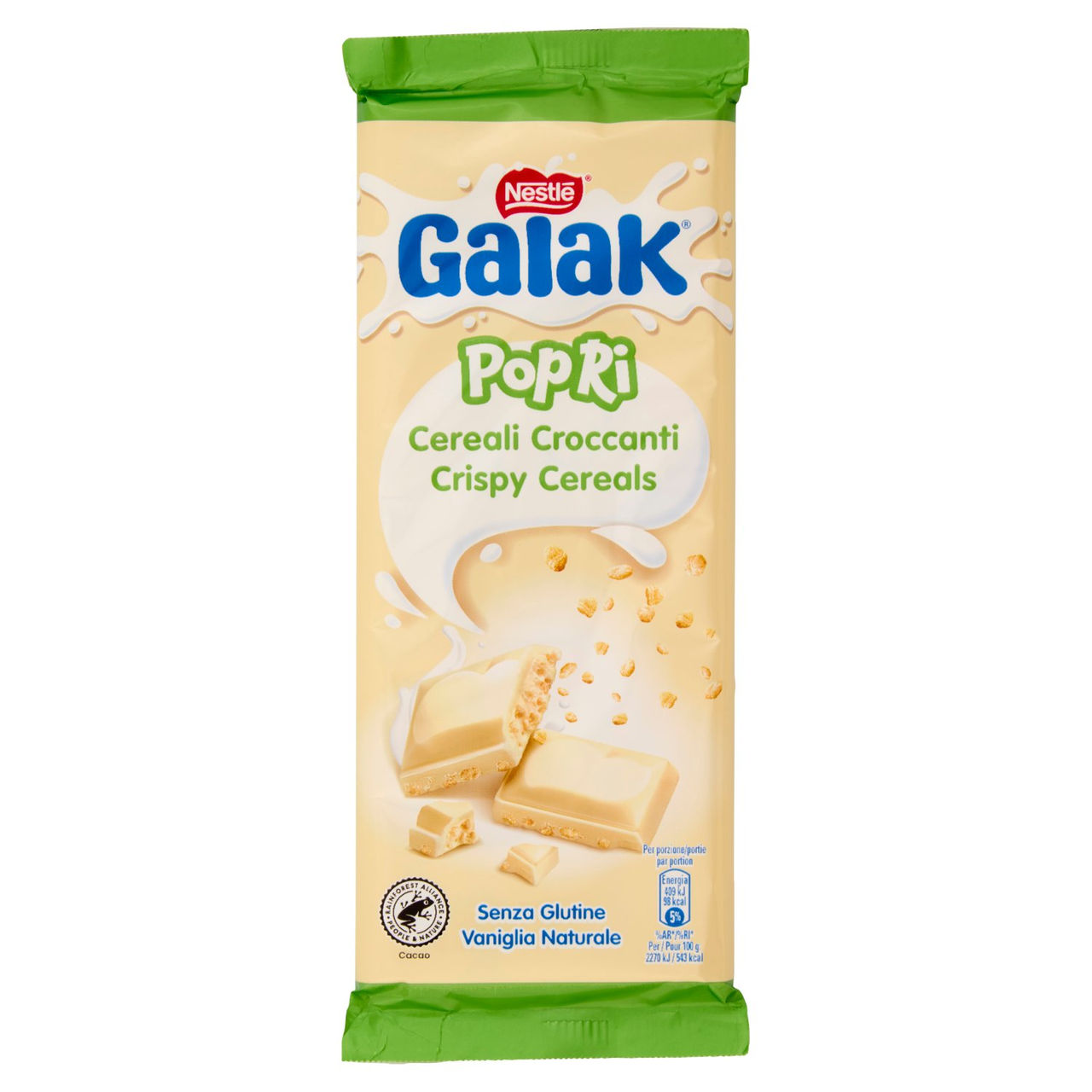 Galak PoPri Tavoletta Cioccolato Bianco con Cereali 90g