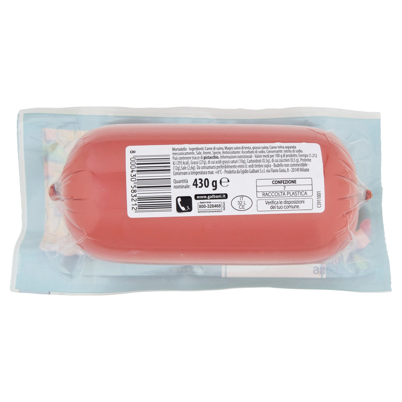 Galbani Il Mio Salumiere Mortadellina 430 g