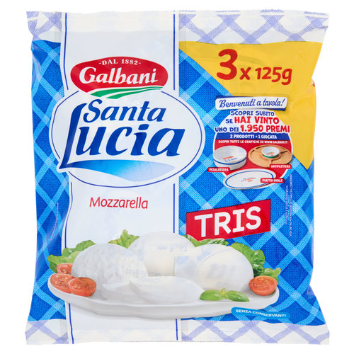 Galbani Santa Lucia Mozzarella Tris 3 x 125 g
