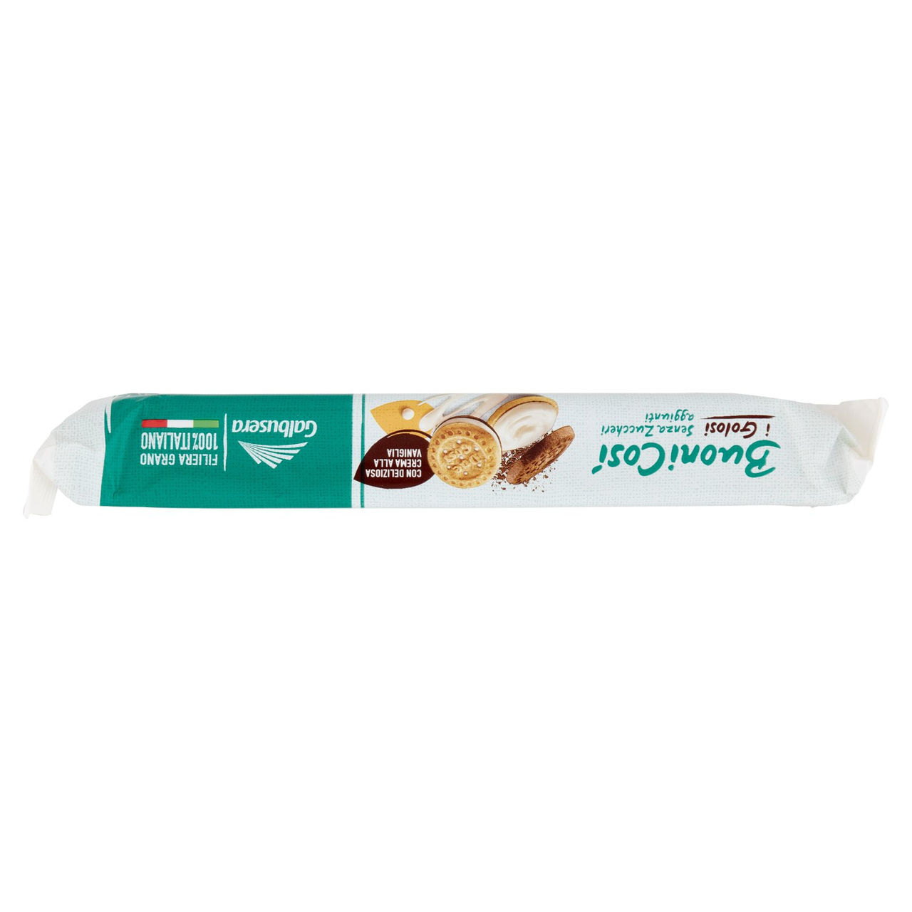 Galbusera BuoniCosì Senza Zuccheri aggiunti i Golosi con Deliziosa Crema alla Vaniglia 4 Snack 160 g