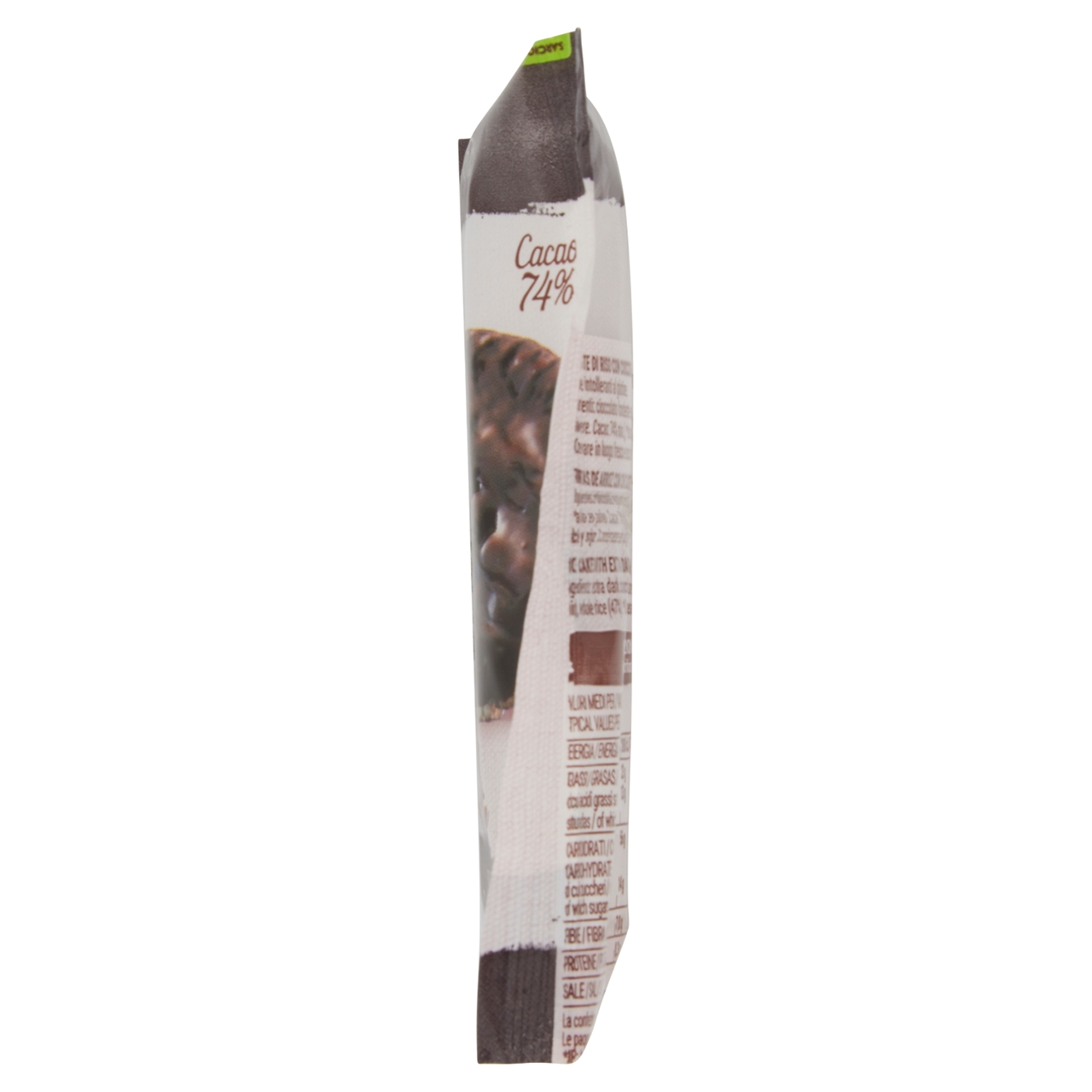 Gallette monoporzione Sarchio con cioccolato fondente extra senza glutine bio vegan 34 g