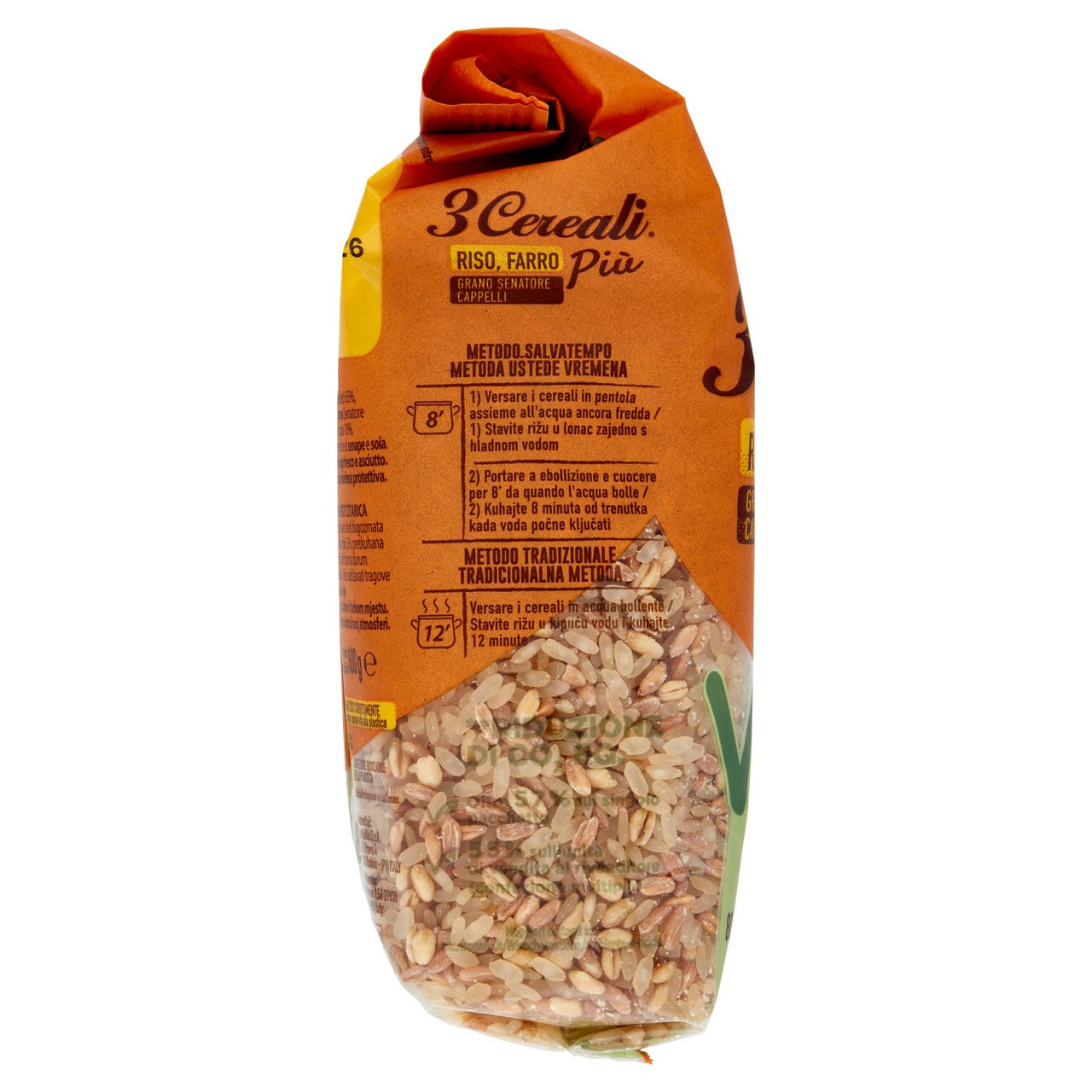 Gallo 3 Cereali Riso, Farro Più Grano Senatore Cappelli 800 g