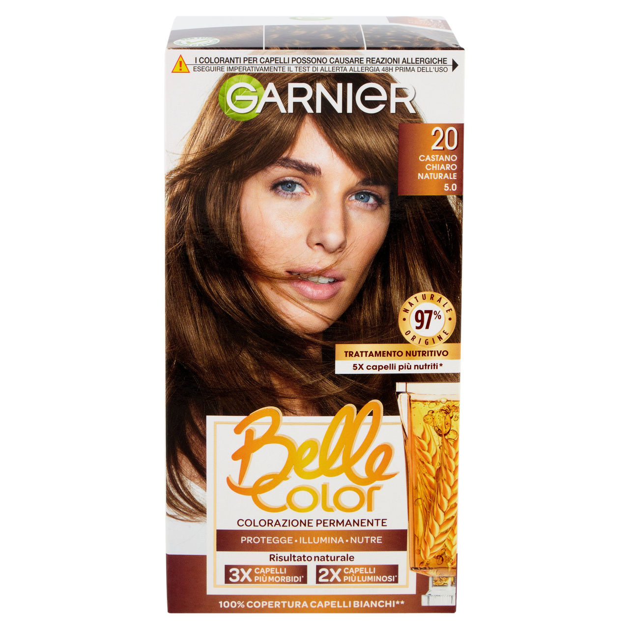 Garnier Belle Color Colorazione Permanente 20 Castano Chiaro Naturale 5.0