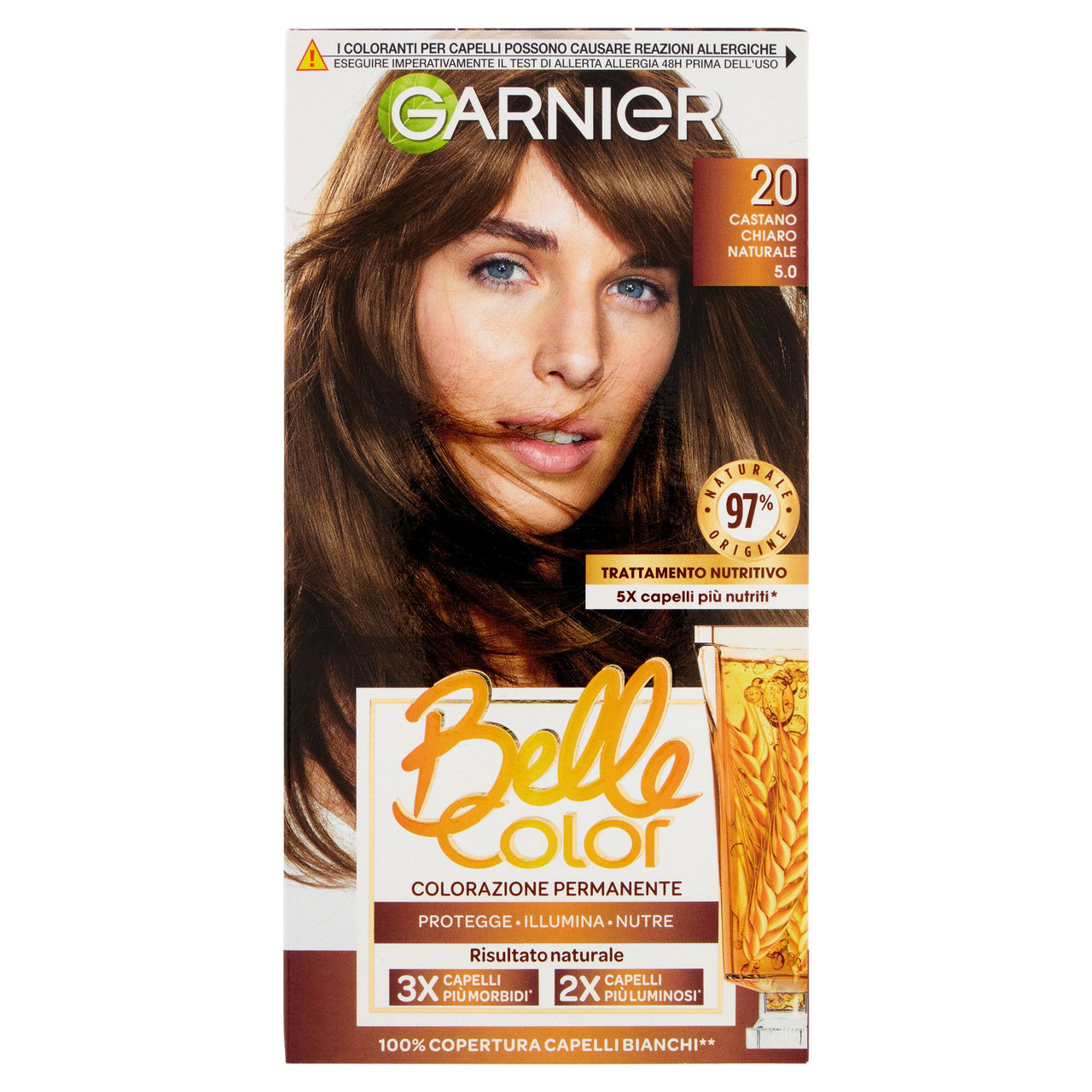 Garnier Belle Color Colorazione Permanente 20 Castano Chiaro Naturale 5.0