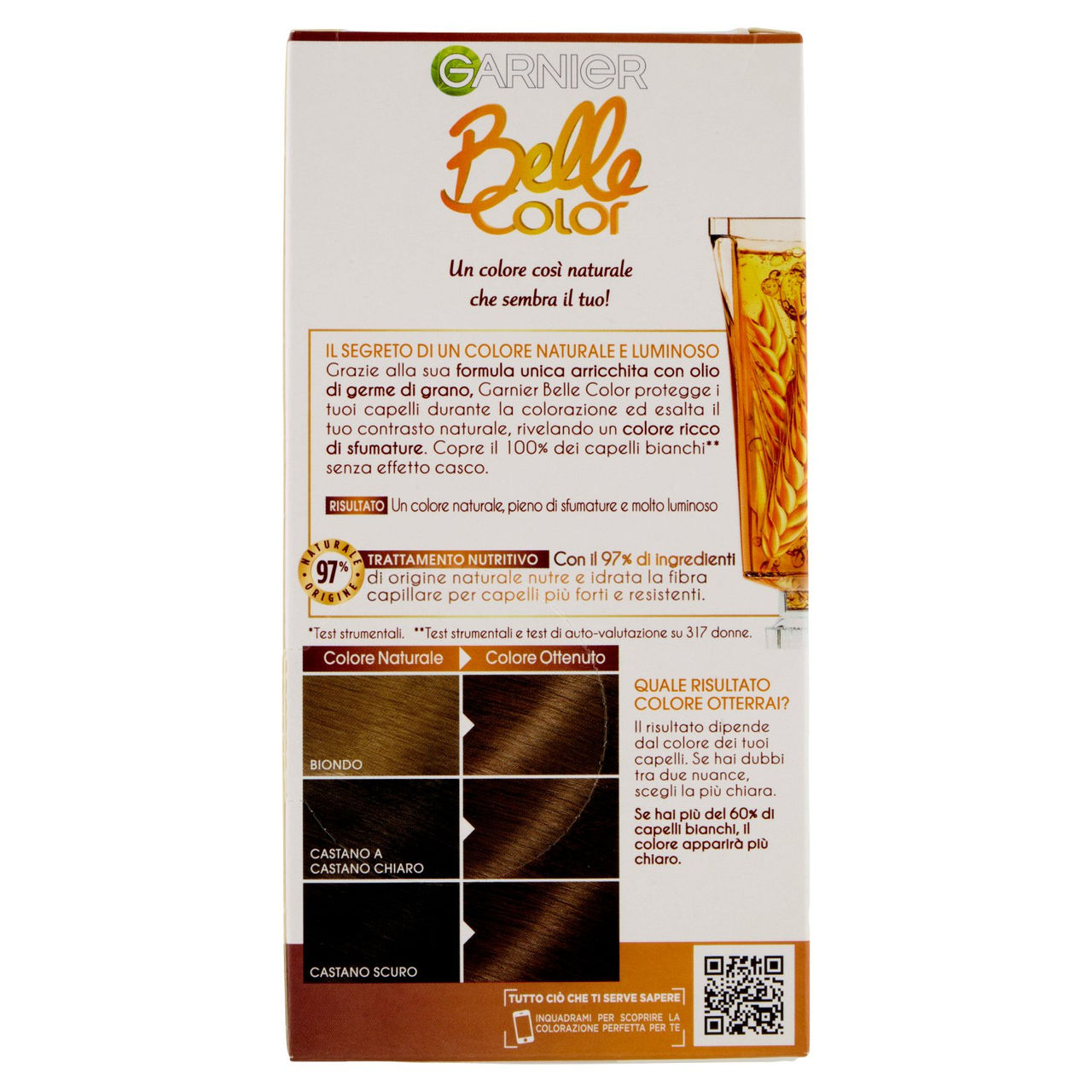 Garnier Belle Color Colorazione Permanente 20 Castano Chiaro Naturale 5.0