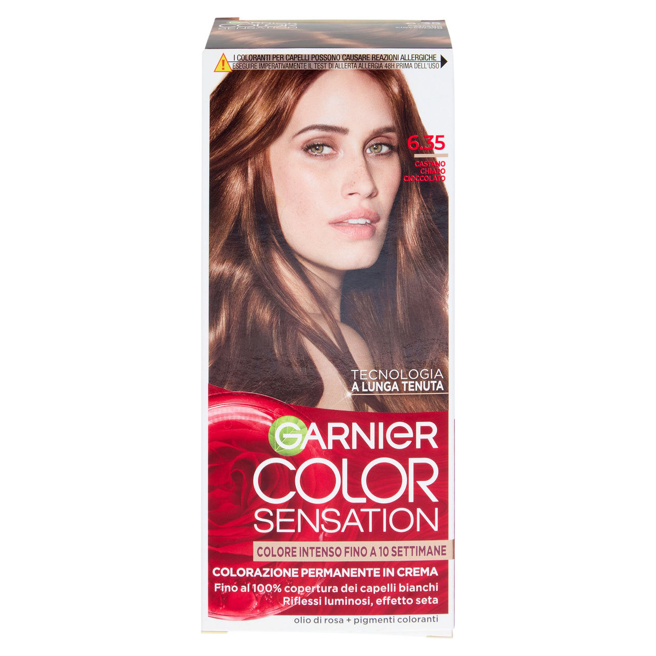 Garnier Color Sensation Colorazione Permanente in Crema 6.35 Castano Chiaro Cioccolato