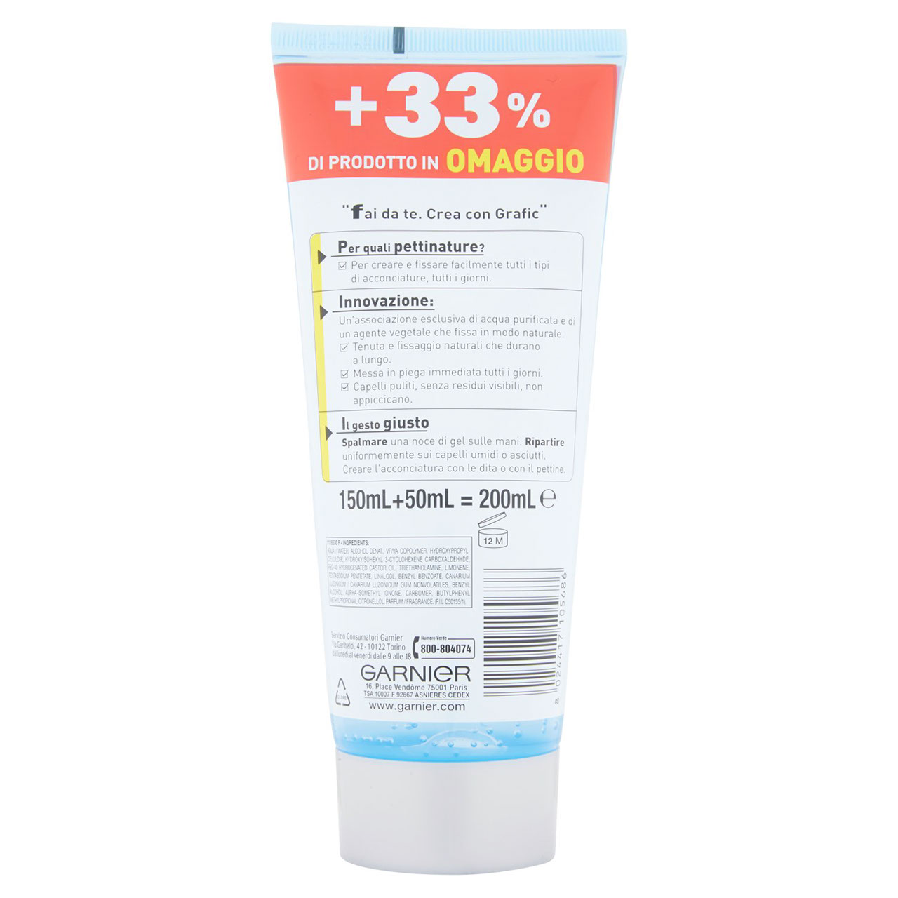 Garnier Grafic Aquagel pulito 200 ml