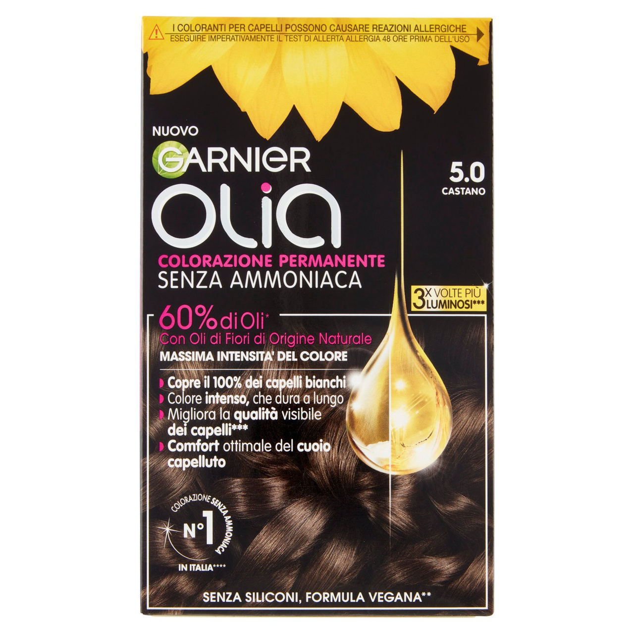 Garnier Olia Tinta Capelli, Senza Ammoniaca, Brown 50