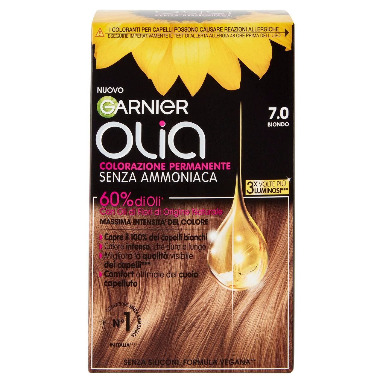 Garnier Olia Tinta Capelli, Senza Ammoniaca, Dark Blonde 70