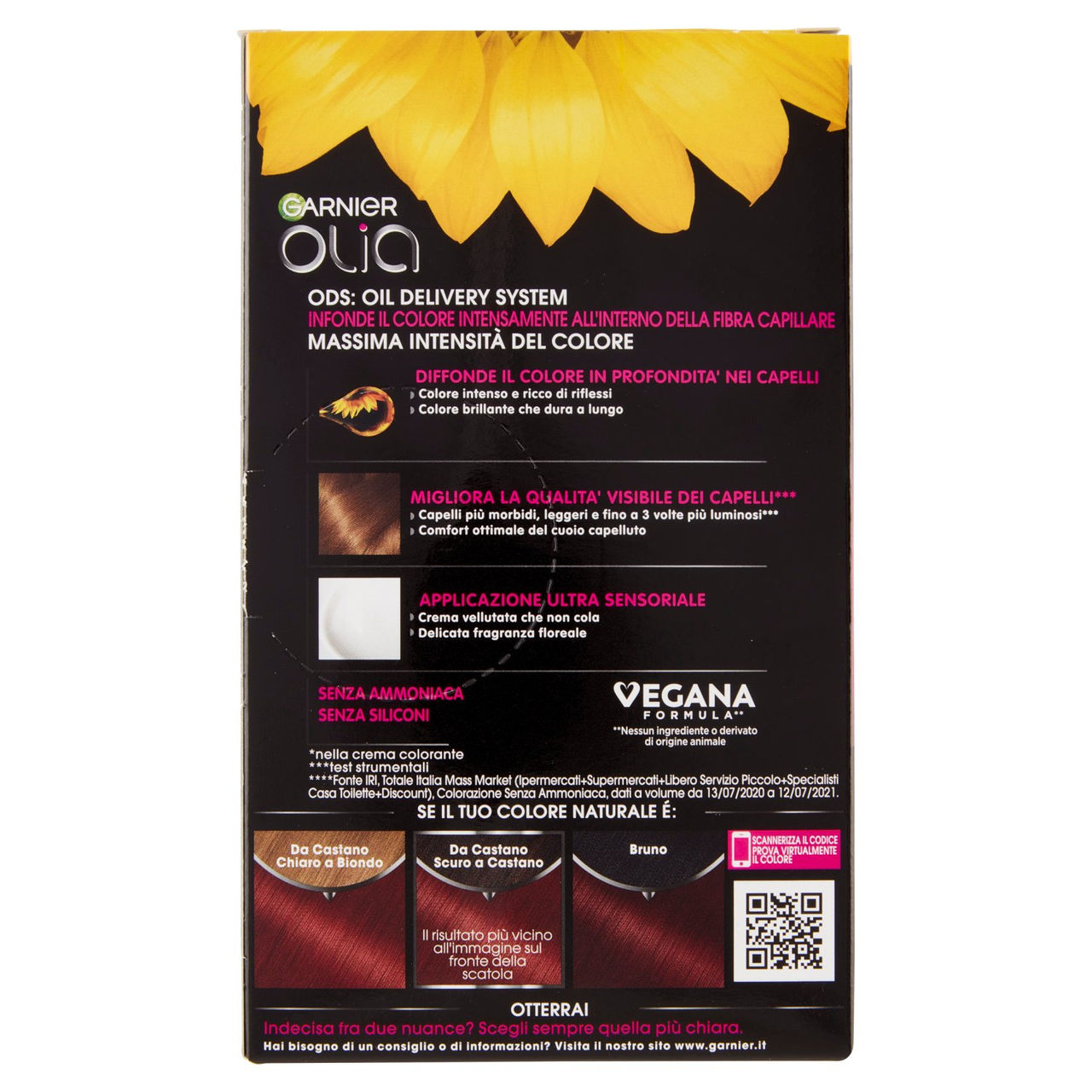 Garnier Olia Tinta Capelli, Senza Ammoniaca, Intense red 660