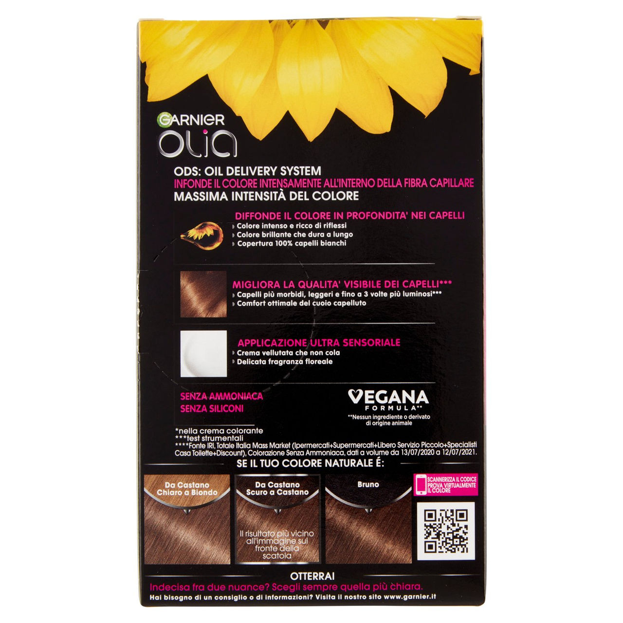 Garnier Olia Tinta Capelli, Senza Ammoniaca, Light Brown 60