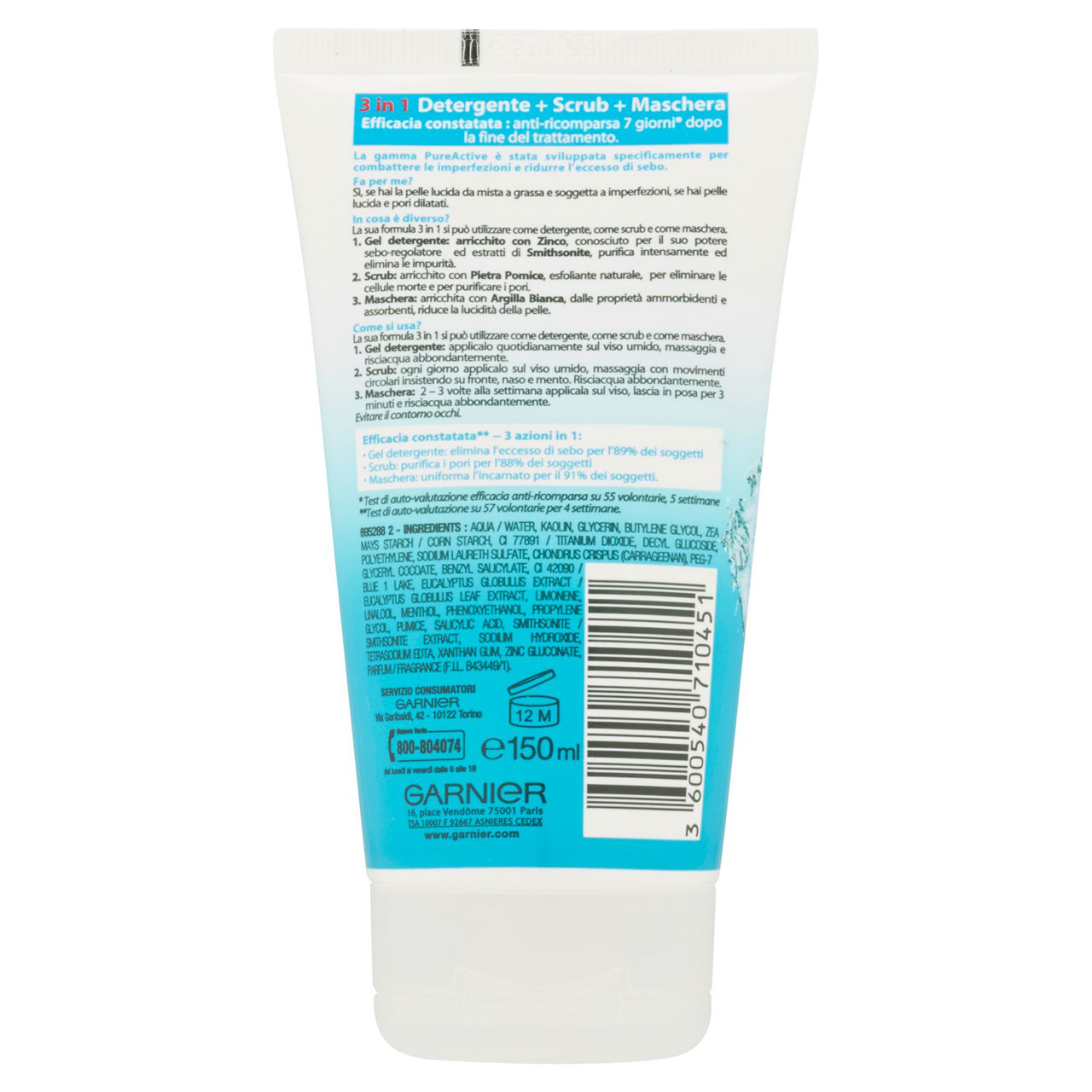 Garnier PureActive 3in1 150 ml